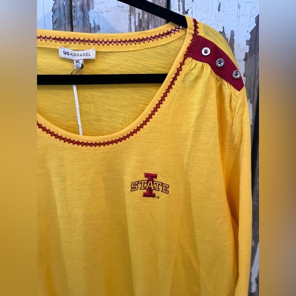 Iowa State 3/4 sleeve top NWT UG APPAREL Size XL - Picture 5 of 9